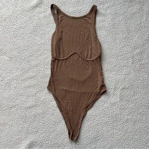 Underbust Binding Detailing Tank Bodysuit